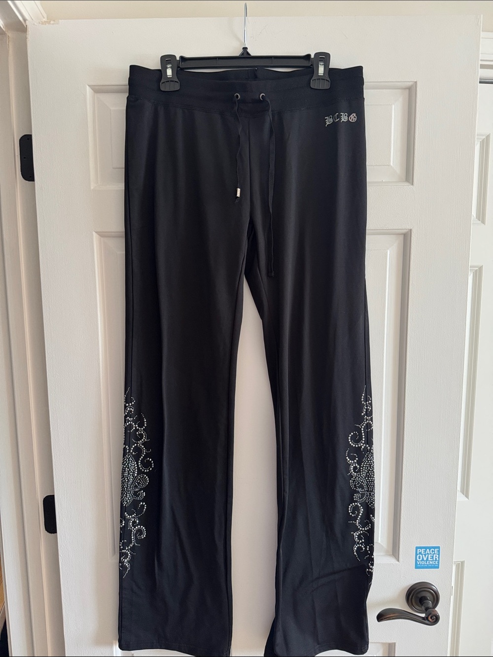 Y2K BCBGMaxaria Sweats with gorgeous bedazzled detail!!!